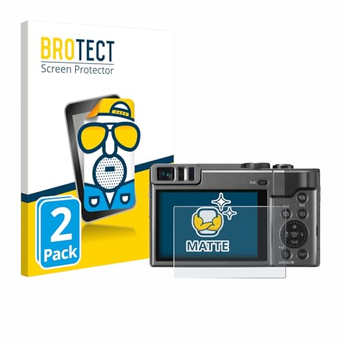 Brotect Pellicola Protettiva Opaca Per Panasonic Lumix DC-TZ200 - 2 Pezzi, Anti-Riflesso, Anti-Impronta, Made In Germany