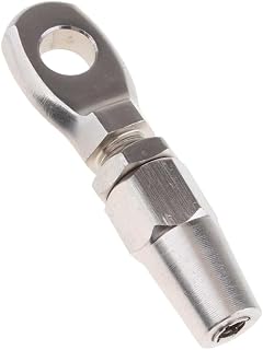 316 マリングレードステンレス鋼スウェッジレスアイターミナル 8mm | 8mmワイヤロープ用スウェージレスアイターミナル；316マリングレードステンレス鋼製