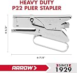 Arrow Fastener P22 Heavy Duty Plier Type Stapler, Medium