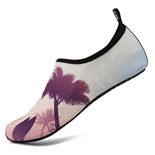 WateLves Womens and Mens Kids Water Shoes Barefoot Quick-Dry Aqua Socks for Beach Swim Surf Yoga...