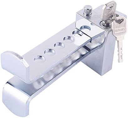 Miniatura 8 de Cerradura de volante de automóvil forjada de acero resistente con núcleo de bloqueo de cobre, cerradura de seguridad antirrobo para automóviles,