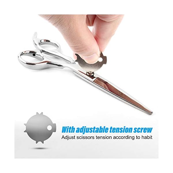 Hbaid Haarschere, Premium Friseurscheren Extra scharfe Friseurschere Edelstahl Haarschneideschere mit Kamm, Präziser… – Bild 5