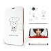 Produktbild Mobiwear | Slim FLIP Case | Kompatibel mit Motorola Moto Z2 Play, Made in EU handyhülle, Premium Schutzhülle, Transparent TPU Silicon, Book Style Hülle, Tasche - Dream Big