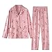 Women's Cotton Pajamas Set Loose Button Down Long Sleeve Sleepwear Pj Pants Matching Lounge Sets Nightwear