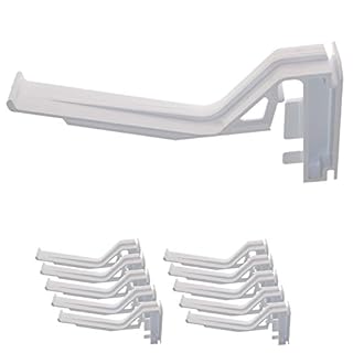 10 x White Eurocell CRS-8207 Conservatory Gutter Brackets for Eurocell Marshall Tufflex Overhead Hidden Clip