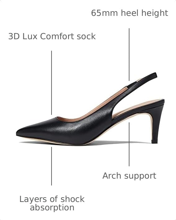 Image of Cole Haan Womens Vandam Sling Back Pump 65 Mm