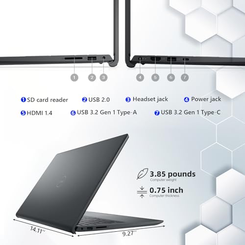 Dell Laptop Computer Touchscreen 16gb 1.25tb Storage (1tb Ssd + 256gb Docking Station), Intel 10-Core i5-1334u (Beat i7-1250u), 15.6" Fhd, WiFi 6, Bluetooth, Windows 11 Pro s, Type c Cable