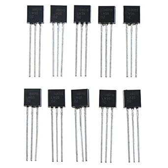 Generic 10pcs LM35DZ LM35 TO-92 Temperature Sensor IC Inductor