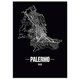 JUNIWORDS Stadtposter - Wähle Deine Stadt - Palermo - 60 x 