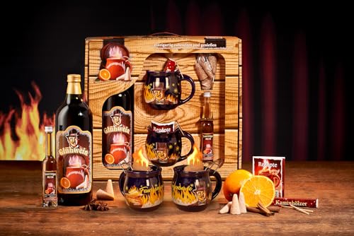 Feuerzangentasse Set de regalo de cofre del tesoro, color azul