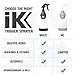 iK Goizper - Multi TR 1 Trigger Sprayer - Acid and Chemical Resistant, Commercial Grade, Adjustable Nozzle, Perfect for Automotive Detailing and Cleaning (Case of 12) Black