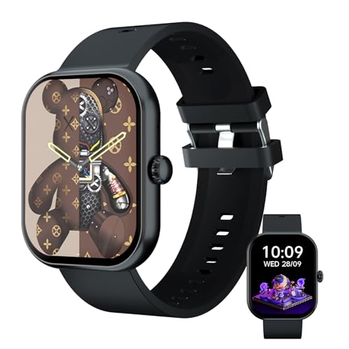 Smart Watch,2.01" Smartwatch for Men Women,(Answer/Make Calls),Fitness Tracker 110+ Sport Modes,IP68 Waterproof Fitness Watch,Heart Rate,Blood Pressure,Sleep,SpO2 Monitor, Smartwatches for Android iOS