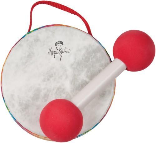 Has A Rainbow-Colored Shell With Two Fixed (Pretuned) Heads - Lynn Kleiner Baby Drum with Mallet