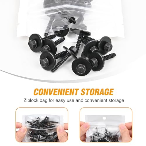 Image of GOOACC 20pcs Fender Liner Bumper Cover Splash Shield Wheelhouse Liner Bolt Screw for GM Chevrolet Camaro Colorado Cadillac Buick Cruze Corvette Equinox Silverado Malibu Traverse BMW 11570498