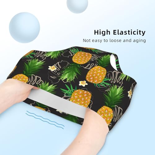 Pineapple With Frangipani Flower Girls' Underwear Soft Cotton Little Girls Panties Comfort Briefs4