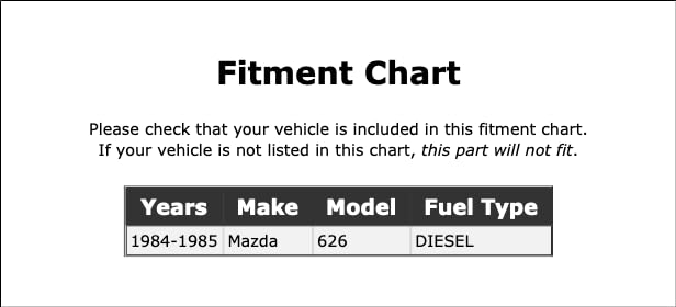 Miniatura 2 de Alternator and Power Steering Accessory Drive Belt Compatible with Mazda 626 Diesel 1984 1985 PC-167726