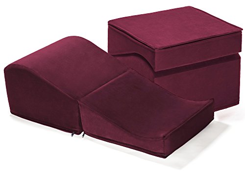 Image of Liberator Flip Ramp Intimate Positioning Pillows - Merlot