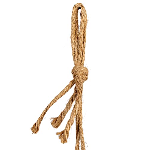 Bloomingville AH2854 Stoneware Seashell Rope, Ivory Hanging Planter thumb #6