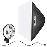 EL KIT INCLUYE: (1) Luz Softbox; (1) Adaptador de bombilla con 4 zócalos; (1) Cubierta del difusor blanco; NOTA: soporte de luz y bombilla NO están incluidos