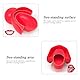 BDSMJOY Neu BDSM Silikon Ball Gag Zungenfixierung Knebel Mund Extrem,mit Satin Augenmaske SM Augenbinde,Einstellbar Ballknebel Mundknebel SM für Frauen,Fetisch Sklavin Bondageset Fessel Set (Rot)