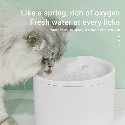 Fuente de agua para gatos 2.5 L silenciosa amarilla miniatura 3