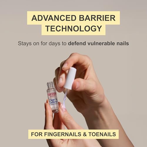 Image of Kerasal Advanced Clear & Defend Nail Renewal, Polish-Compatible Nail Repair with Urea and Spirulina, 0.13 Fl Oz