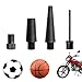 budebuse Ball Pump Needle Air Pumps Inflation Nozzles for Basketball Football Volleyball 3/4-Piece Set Inflation Needle for Sports Ball
