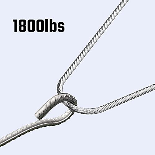 Htwr Stainless Steel Cable 1/8 Inch 1000Ft With Cutter, Deck Railing Cable With Cutter T316 Stainless Steel Wire Rope, 7X7 Strands Construction, Cable For Diy Deck, Diy Balustrades, 1000Ft #TOP5