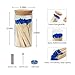 Meya Luxury Colored Safety Matches | 4-Inch Long Matches in Glass Jar | Perfect for Lighting Candles | 150 PIECES | 10 CANDLES AND EXTRA EMPTY JAR GIFT (BLUE)