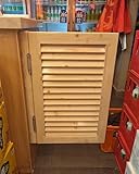 【 Legno massello 】: Le porte del salone sono realizzate in legno massello naturale con una texture ricca e colonne ispessite. Rivestite con vernice trasparente per evidenziare le venature e proteggere la superficie, garantendo durevolezza, resistenza a crepe e deformazioni e una lunga resistenza all'usura