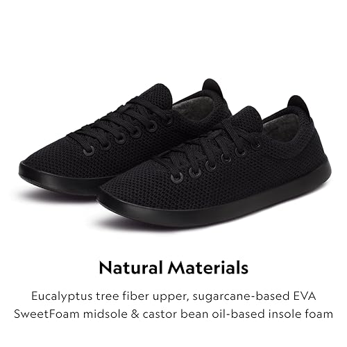 Allbirds Allbirds Women’s Tree Piper Casual Sneakers - Natural Black (Natural Black Sole) - 8 Medium