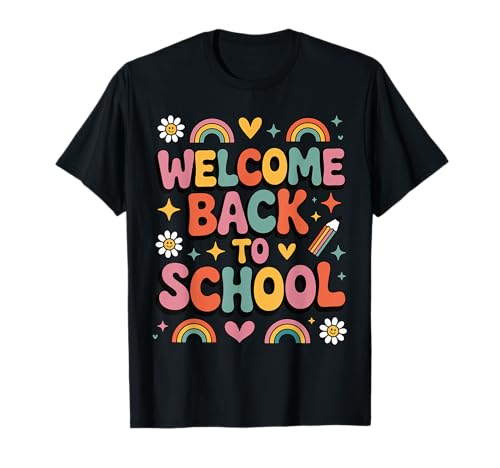Retro Welcome Back to School Teacher Appreciation Kids Girls T-Shirt