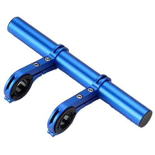 GEiNNOVA 20 cm Bicycle Handle Bar Extender Bike Gadgets Holder Mounting Bracket with Hex bar (Blue)