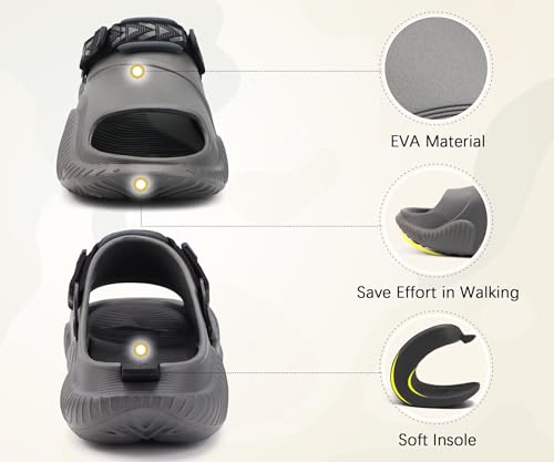 Image of COFACE Mens Orthotic Clogs Orthopedic Mules for Men Recovery Sandals Man Plantar Fasciitis Summer Casual Size 7-15