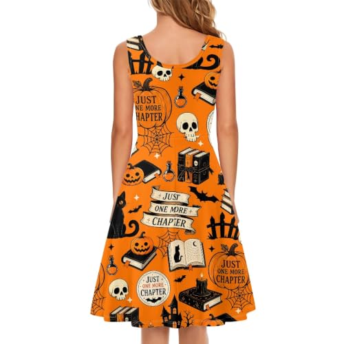 Image of TOADDITDO Womens Summer Sleeveless Tank Dress with 2 Side Pockets XS-4XL Plus Size