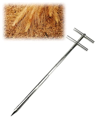 Campionatore di sonda per cereali in acciaio inossidabile, strumento durevole per grano, fertilizzante, cemento, campionamento preciso per agricoltori e agronomi, attrezzature agricole essenziali