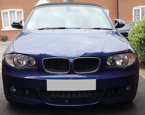Couvercles de rétroviseur noir brillant pour BMW E87 E82 E92 E93