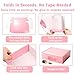 DERZIFUN 6x6x2 inch Glossy Pink Shipping Boxes, 50 Pack Corrugated Cardboard Mailing Boxes for Small Business Packaging, Shipping Candles, Coasters