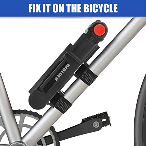 BIGLUFU Folding Bike Lock, Heavy Duty Alloy Steel Structure Foldable