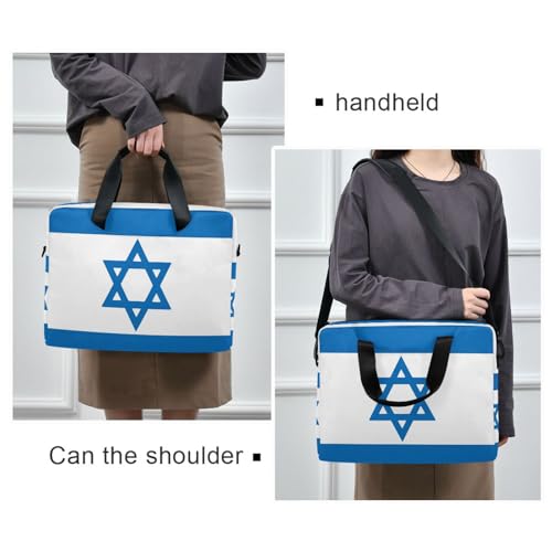 Maletín portátil para laptop 15.6 pulgadas con bandera de Israel miniatura 2