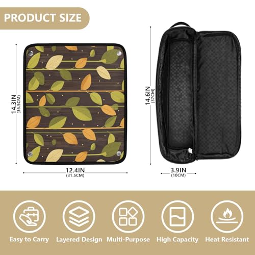 Bolsa de viaje para plancha de pelo linqin con tapete resistente al calor miniatura 4