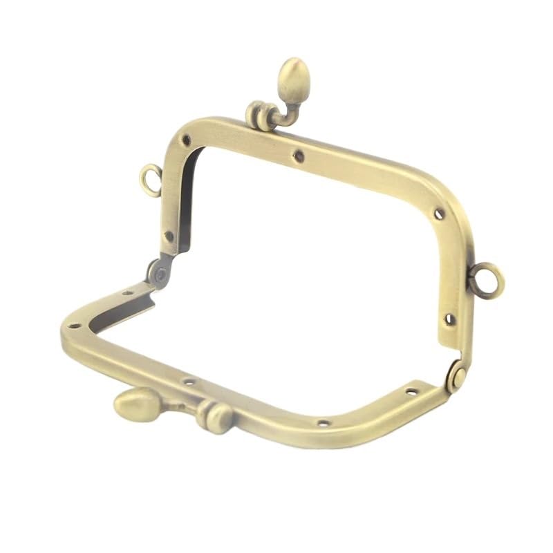 Metalowe zapięcia do torebek, Gładka powierzchnia bez otworu śruba torebka rama 10/12.5/15/18/20 cm DIY Kiss Lock torba Kiss zapięcie Lockv(Mix Size 5pcs)