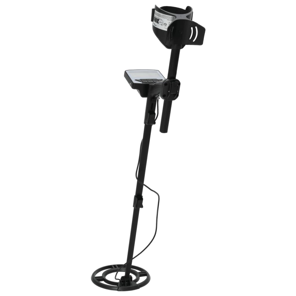 Detector de metales con profundidad de búsqueda de 18 cm, pinpoint y función de ajuste automático, bobina de búsqueda impermeable de 21 cm, eje ajustable de 71,5 a 127 cm, ideal para búsqueda