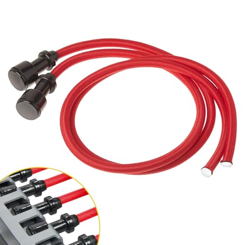 PrimeMach Double Power Resistance Cord - 2 Cords for Extra Resistance - Compatible with Select AeroPilates reformers – 40% Extra Tension, Easy Installation, Durable Build