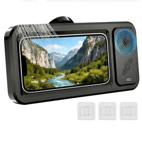 Support de téléphone Aqua Play à angle réglable avec haut-parleur Bluetooth intelligent noir - 2