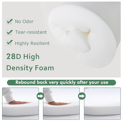 image for Summsun Outdoor Chair Cushions Set of 4: Waterproof & Color Fastness S