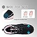 LANSNBO Waterproof Shoes for Women Wide Width Non Slip Sneakers for Work Chefs Food Service Water Resistant Walking Shoe Lightweight Slip Resistant Fashion Footwear for Nurse（HEI Fen 39） Black,Pink