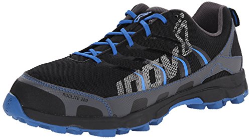 Inov-8 Men's Roclite 280 Trail-Running Shoe, Grey/Blue/Black, 11 M US