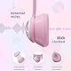 Woukksy Bluetooth Kopfhörer Kinder, Faltbar 85dB Mädchen Kopfhörer Over Ear, Kabellos Kinderkopfhörer mit LED-licht Katzenohren und Mikrofon für Schule/Tablet/Handy/PC (Rosa)