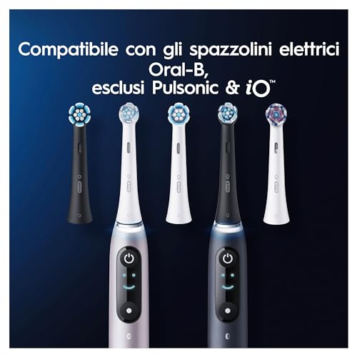 Oral-B iO Ultimate Clean Testine Spazzolino Elettrico, Confezione da 8 Testine di Ricambio Nere, Rimuove il 100% della Placca, Progettate per il tuo Oral-B iO, Adatto alla Buca delle Lettere - Immagine 4